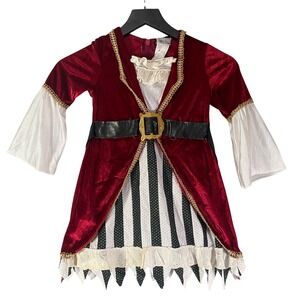 Toddler Pirate Costume 3T 4T Disguise Too Cute To Spook Halloween Girl